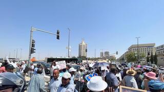 הפגנה למען העלאת כל יהודי אתיופיה מגונדר, מול משרד ראש הממשלה