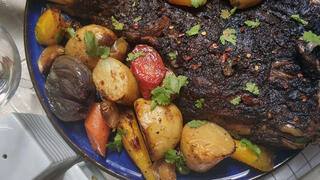 מתכונים כתף טלה עם ירקות