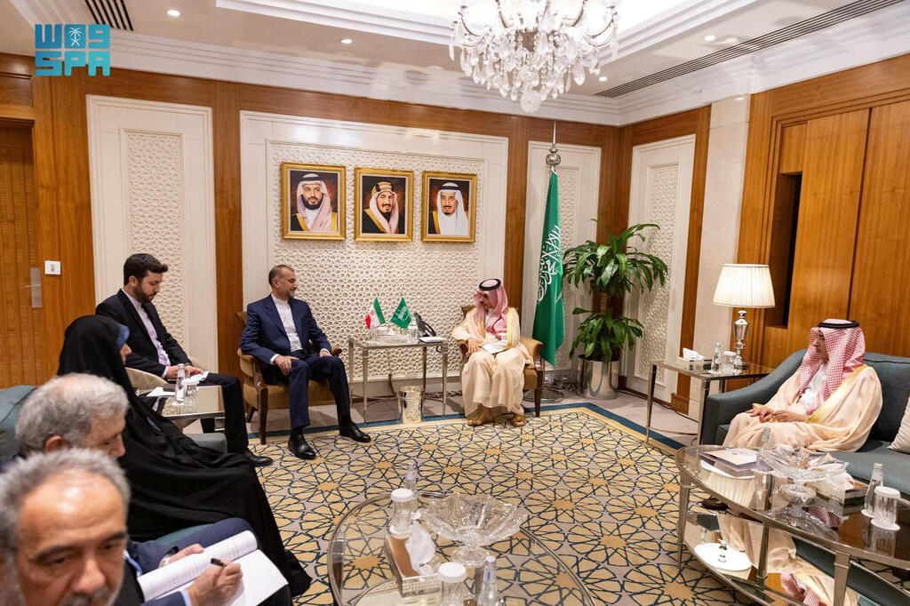 חוסיין אמיר עבדאללהיאן שר החוץ של איראן ביקור בריאד סעודיה