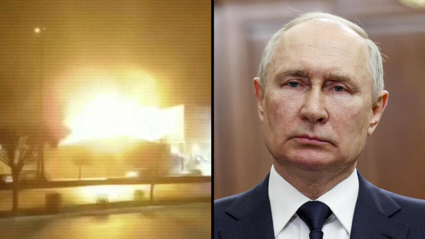   Путин и горящая Украина 