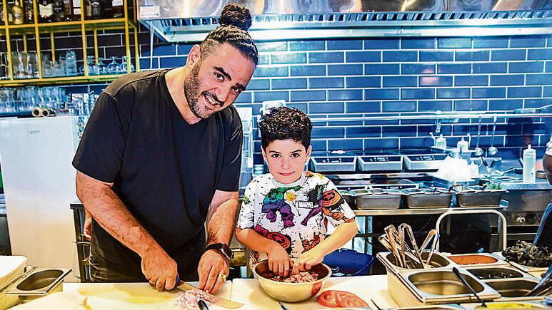 Chef Yakir Masrati and his son Shir 