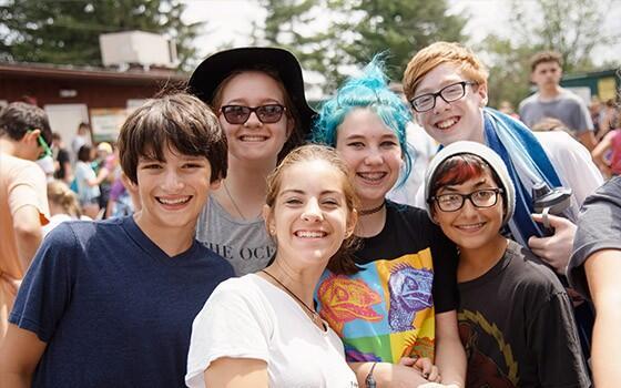 Kids at a JFNA summer camp 