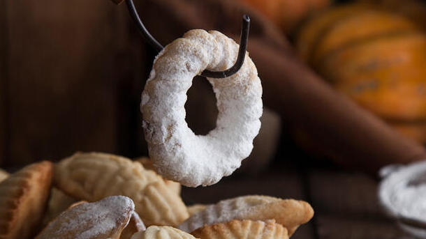 עוגיות מעמול במילוי בוטנים, קינמון וסילאן