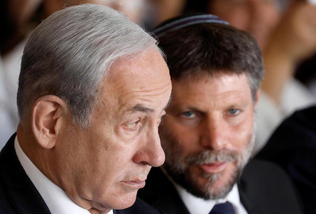 Prime Minister Benjamin Netanyahu with Finance Minister Bezalel Smotrich 