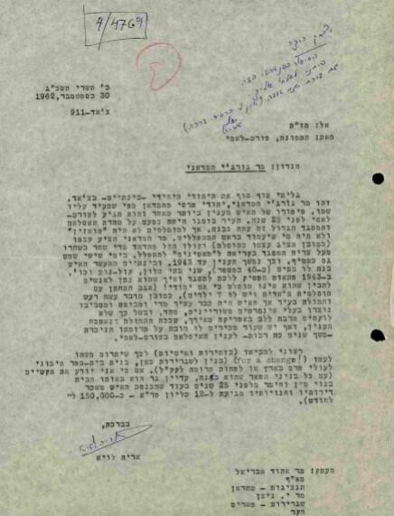 Decades old letter says diplomat found the only Jew in Chad 