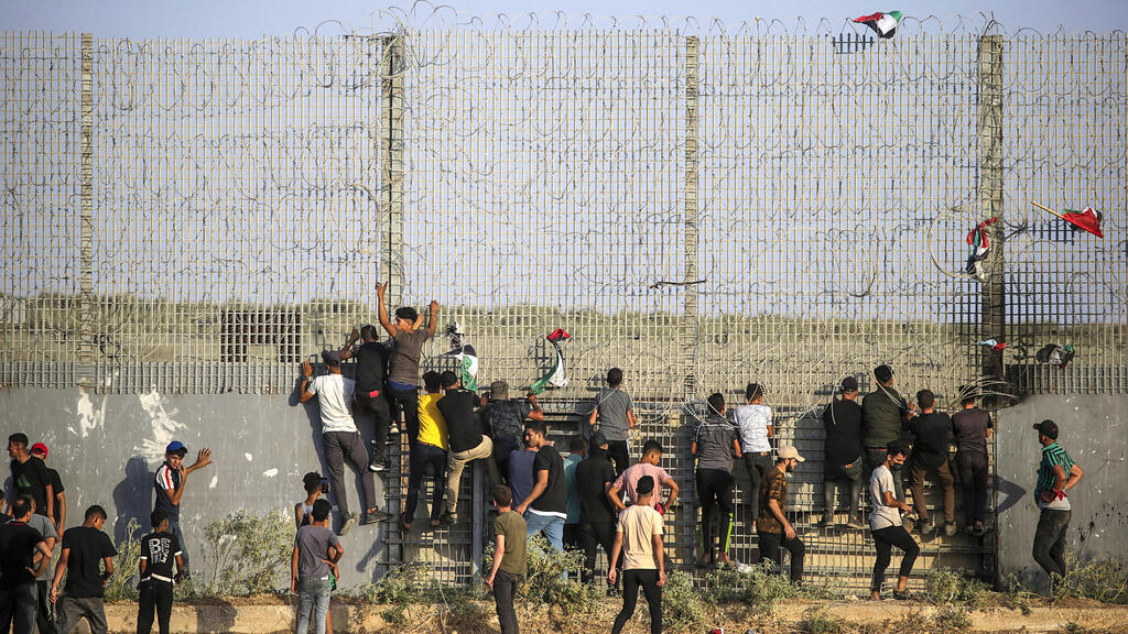 התפרעויות פלסטינים בגבול רצועת עזה