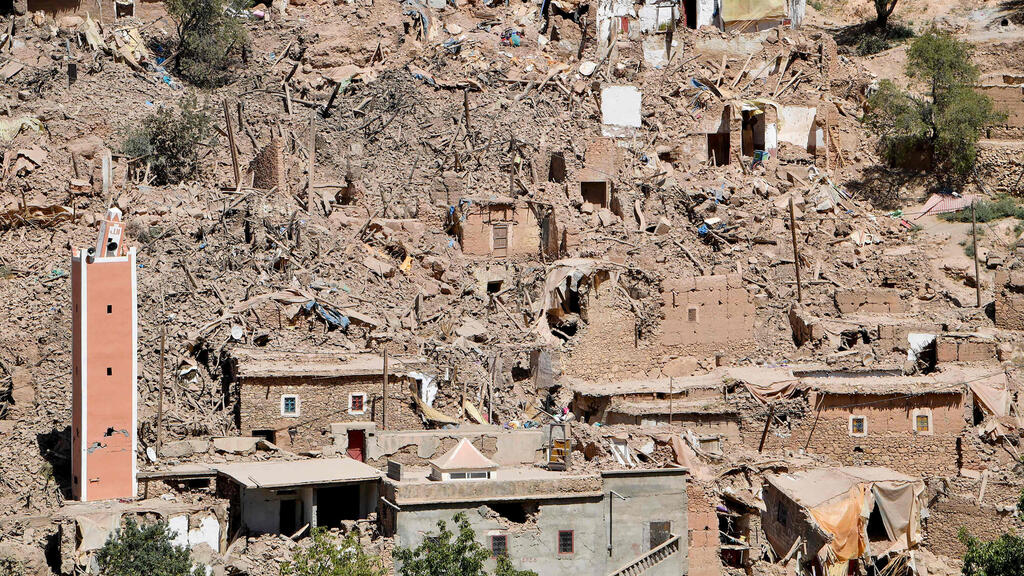 הרס בכפר טיקסיט באזור מרקש רעידת אדמה מרוקו
