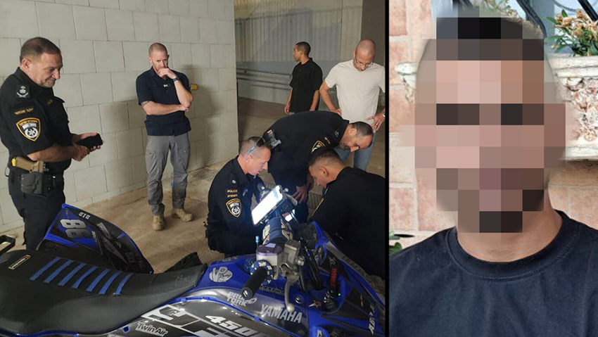יעקב שבתאי סמוך לזירת הירי באום אל פחם