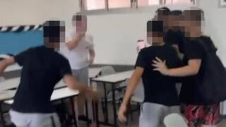תיעוד אירוע האלימות בבית הספר בחדרה