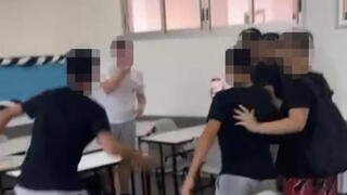 תיעוד אירוע האלימות בבית הספר בחדרה