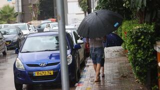 גשם בתל אביב