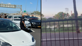 המשטרה סוגרת את כביש 431, העשן וזירת הפיצוץ בתל אביב