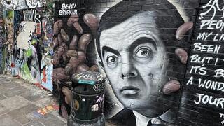 ציור גרפיטי על קיר בשכונת שורדיץ’