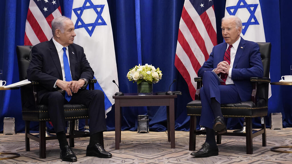 ראש הממשלה בנימין נתניהו פגישה עם נשיא ארה"ב ג'ו ביידן בניו יורק