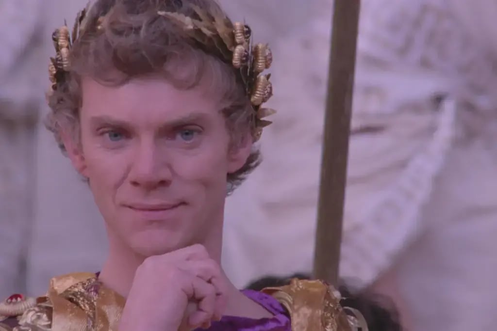 Malcolm McDowell as Caligula (Photo: Courtesy of Cannes Film Festival) מתוך "קליגולה"