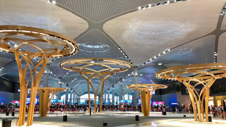 Interior view of the Istanbul new airport