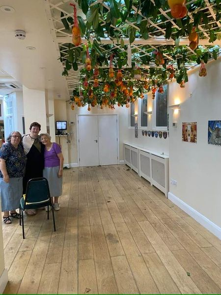 Ruth Finkel shares the beautiful sukkah and decorators at Holland Park Synagogue in London