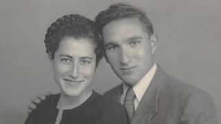 דב ברודר ז"ל ואשתו בתיה וייסמן, 1947