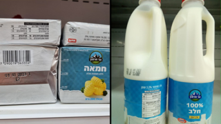 חלב וחמאה הר החרמון מתוצרת פולין