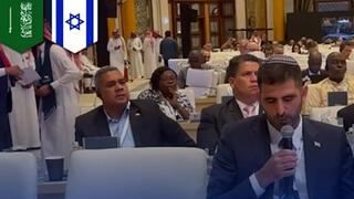 שר התקשורת קרעי נואם בכנס איגוד הדואר העולמי בסעודיה