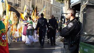  תמונות מהיערכות המשטרה לצעדת ירושלים  2022