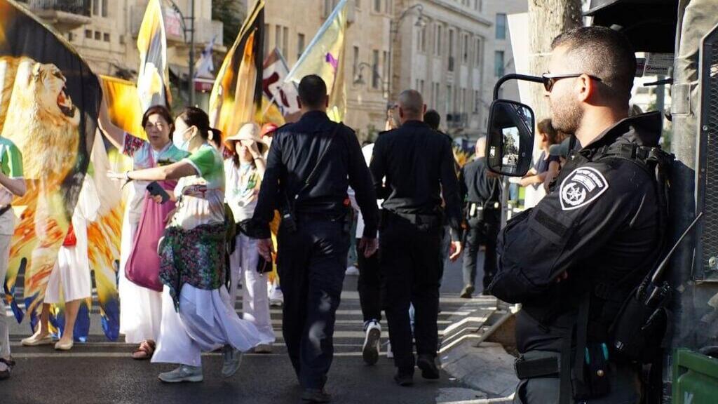 תמונות מהיערכות המשטרה לצעדת ירושלים  2022