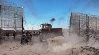 תיעוד פלסטיני: הגדר פרוצה בדרום רצועת עזה