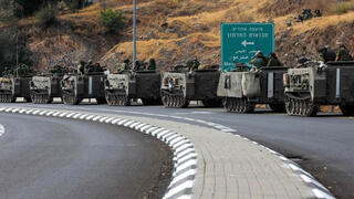 ליד קריית שמונה, שיירה של משוריינים 