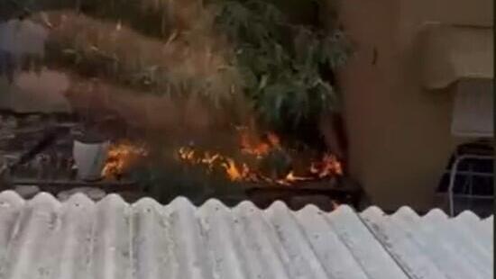 בית עולה באש בבארי