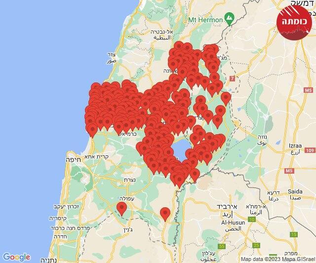 צבע אדום בצפון