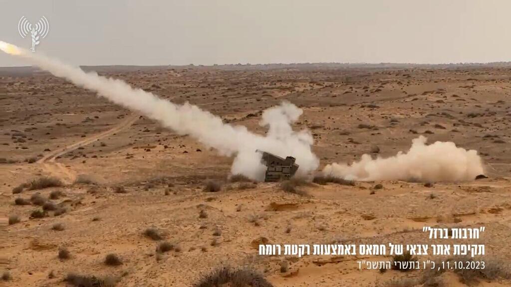 לראשונה מאז 2006: גדוד הרעם 334 תקף במצעות המשגרים הרקטיים מסוג המנתץ ברצועת עזה