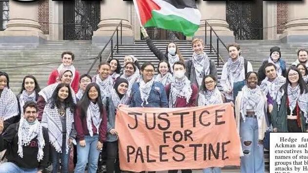 ניו יורק פוסט ביקורת על מכתבי התמיכה ב חמאס ב הרווארד חרבות ברזל