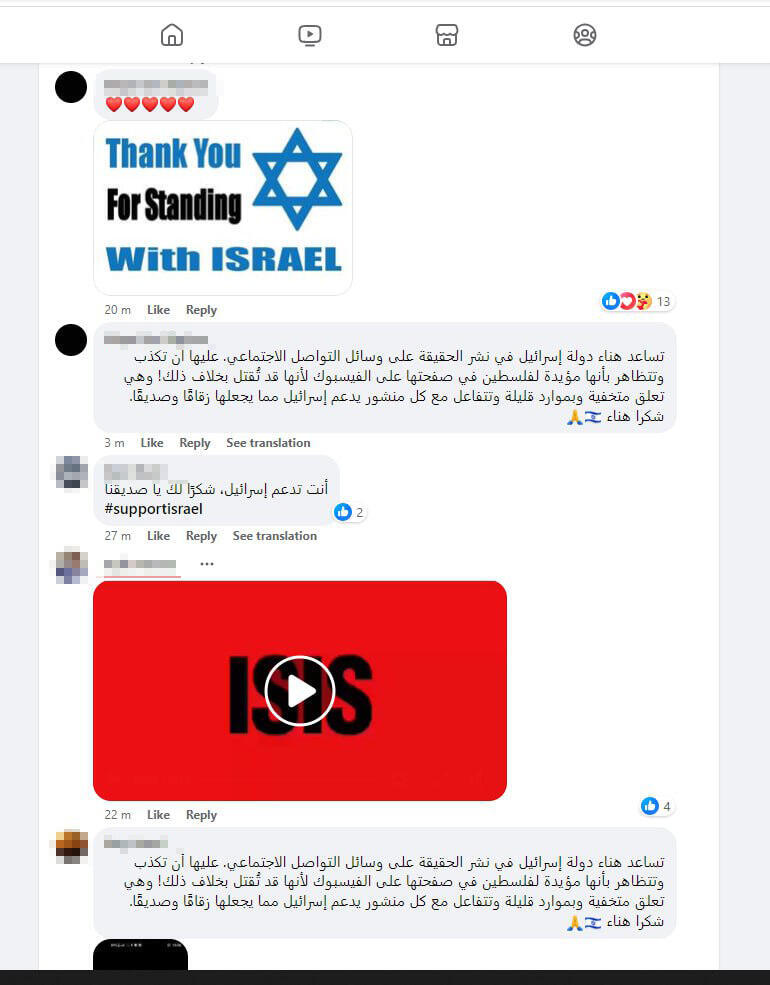 Израильтяне борются с пропагандой ХАМАСа (Фото: Facebook) Израильтяне борются с пропагандой ХАМАСа