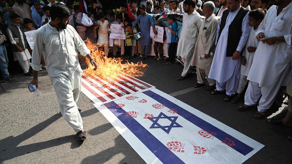 הפגנה נגד ישראל בפקיסטן