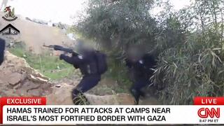 אימונים של חמאס רצועת עזה ב מחנה הצמוד לגבול עם ישראל