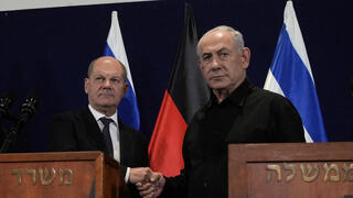 אולף שולץ קנצלר גרמניה ובנימין נתניהו