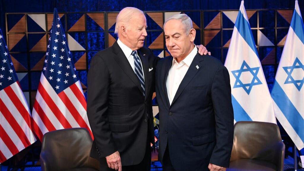 ראש הממשלה בנימין נתניהו פגישה עם נשיא ארה"ב ג'ו ביידן ב תל אביב