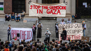 הפגנות פרו פלסטיניות בהרווארד