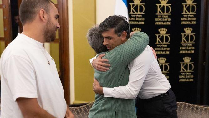 UK Prime Minister Rishi Sunak meets with family members of hostages held by Hamas in Gaza 