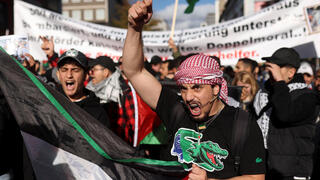 הפגנות פרו פלסטיניות בדיסלדורף גרמניה 