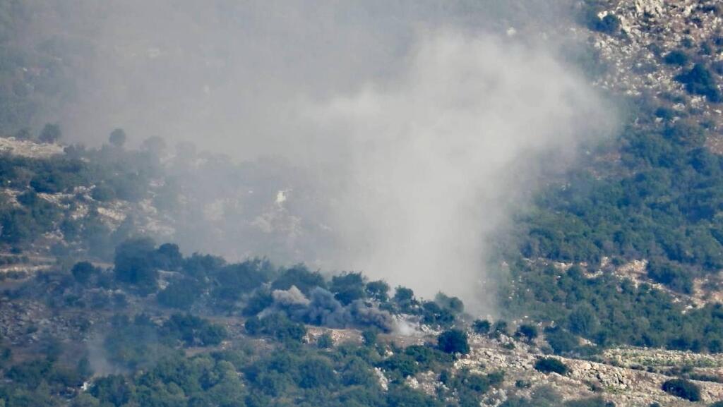לפי דיווח פלסטיני: תיעוד מהפצצות ישראליות בגבול לבנון