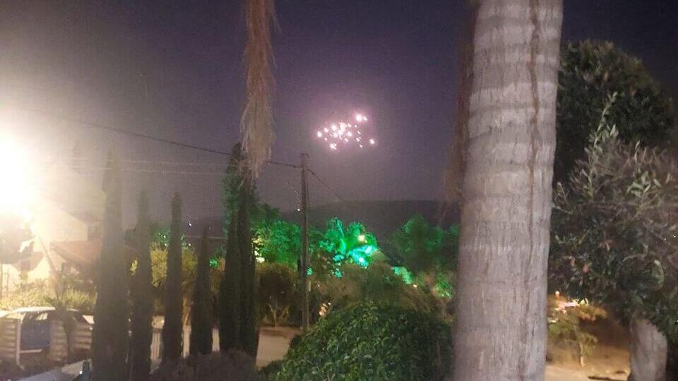 Lebanon anti-aircraft missile intercepted over northern Israel (Photo: Maayan Borzikovsky) יירוטים בפוריה עלית