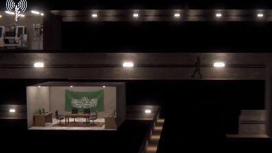 IDF illustration of Hamas command center under Shifa Hospital 