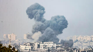עשן ברצועת עזה 