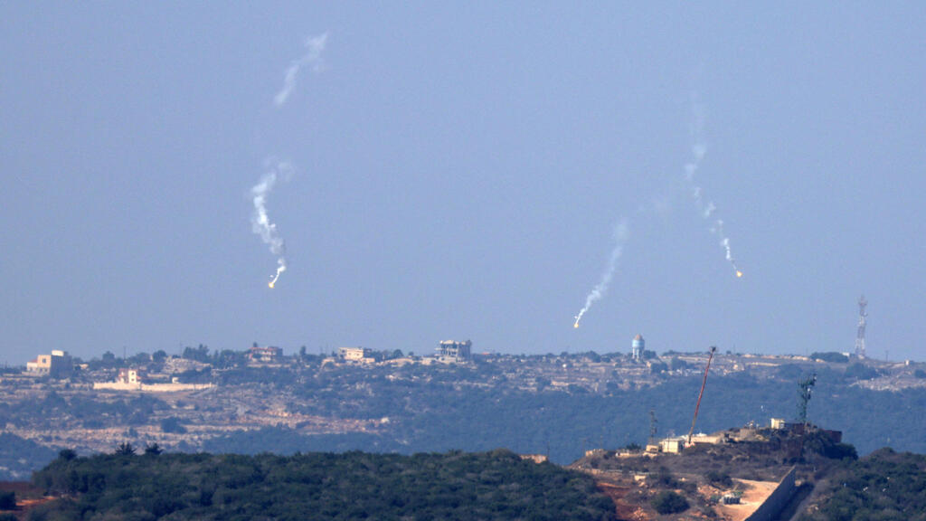 ירי תאורה  משטח ישראל לכיוון לבנון 