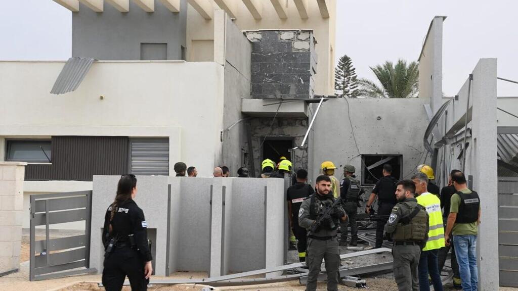 Documentation from the house that suffered a direct hit from a rocket in Be'er Sheva