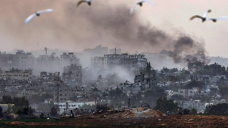 עשן ברצועת עזה 