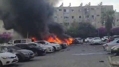 נפילת רקטה בשדרות