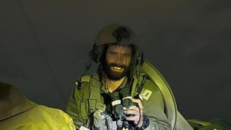 פדיה מרק ז"ל ביום שישי האחרון, לפני הכניסה לעזה פדיה מרק ז"ל