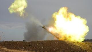 ירי תותחים בגבול הרצועה